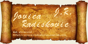 Jovica Radišković vizit kartica